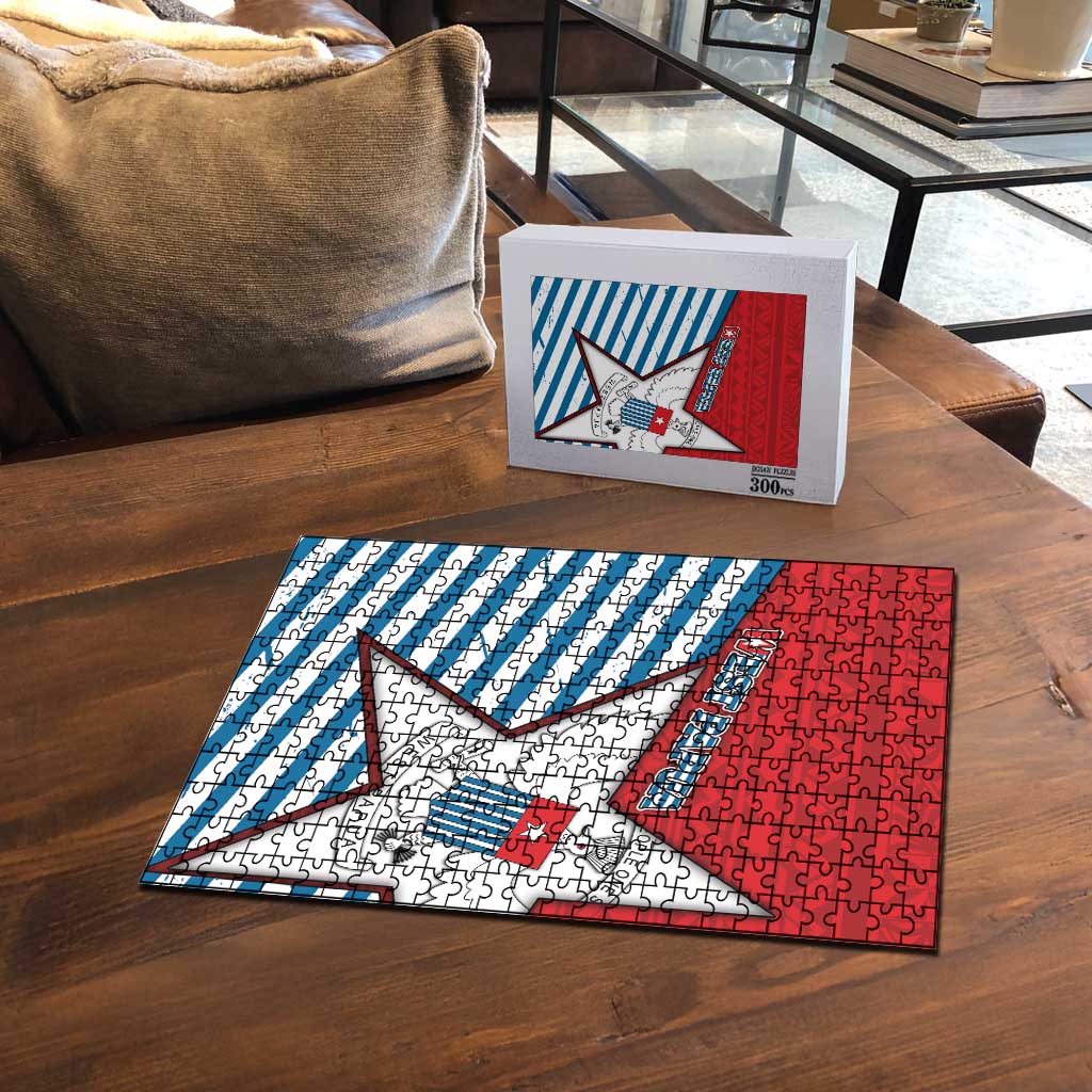 West Papua Morning Star Puzzle One People One Soul - Polynesian Pride