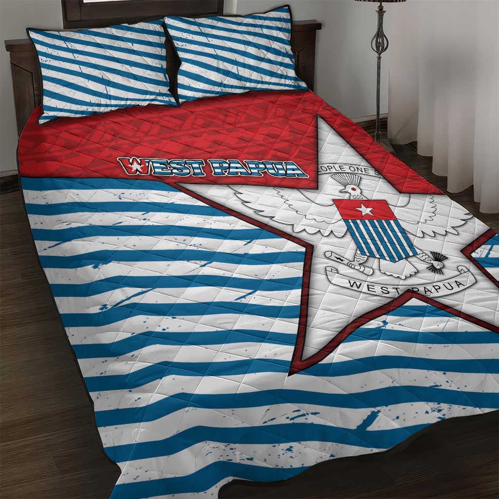 West Papua Morning Star Quilt Bed Set One People One Soul - Polynesian Pride