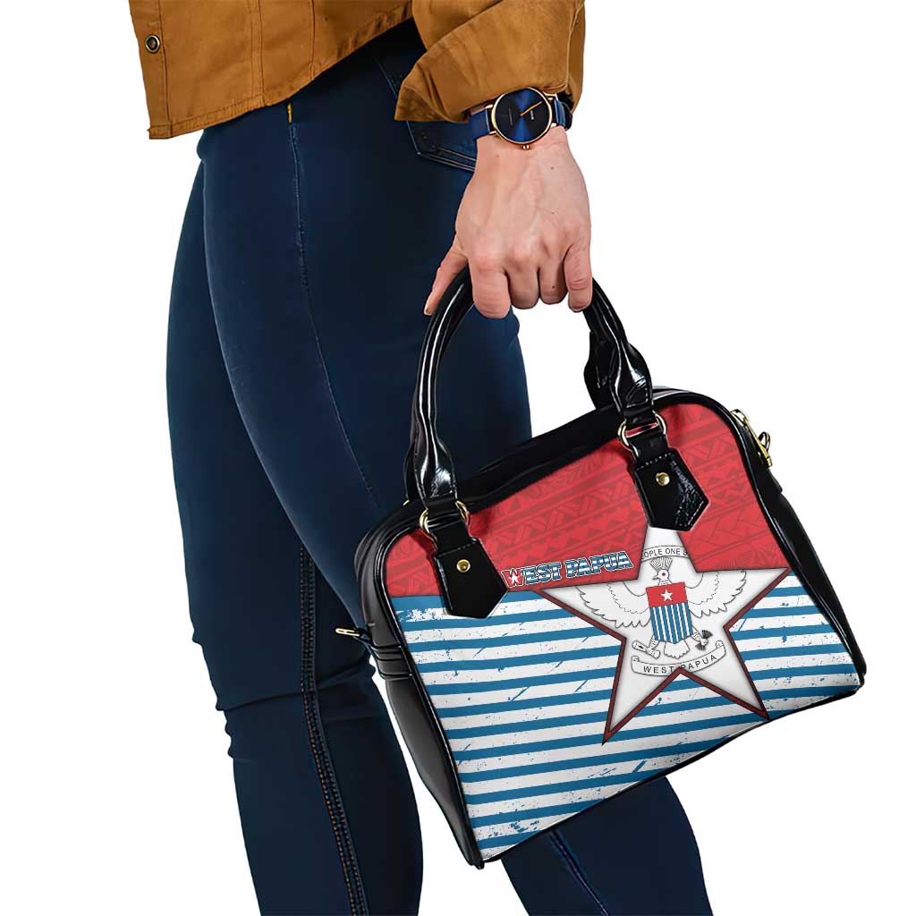 West Papua Morning Star Shoulder Handbag One People One Soul DT05 - Polynesian Pride