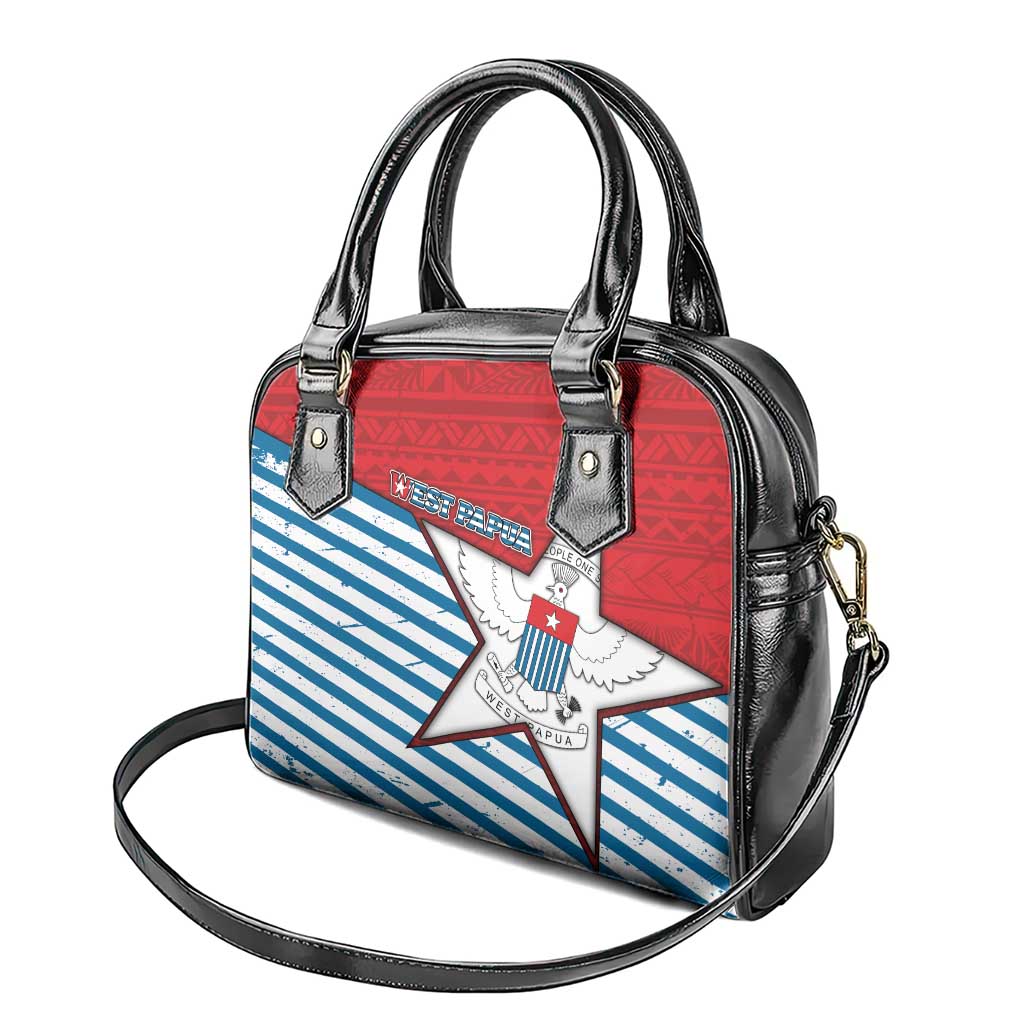 West Papua Morning Star Shoulder Handbag One People One Soul DT05 - Polynesian Pride