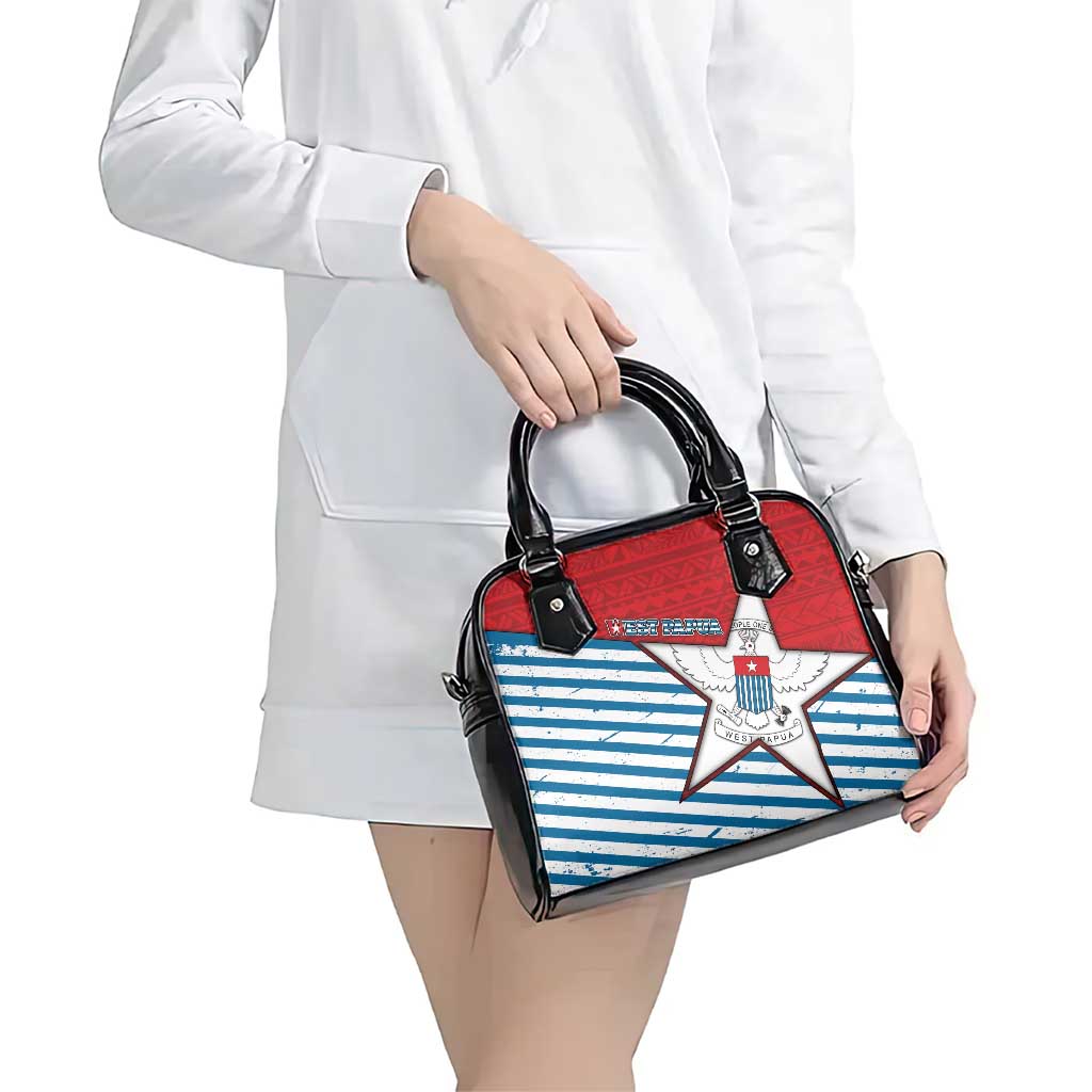 West Papua Morning Star Shoulder Handbag One People One Soul DT05 - Polynesian Pride