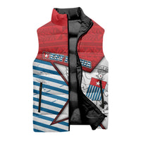 West Papua Morning Star Sleeveless Puffer Jacket One People One Soul DT05 - Polynesian Pride
