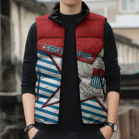 West Papua Morning Star Sleeveless Puffer Jacket One People One Soul DT05 - Polynesian Pride