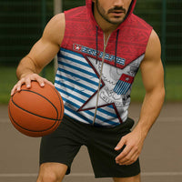 West Papua Morning Star Sleeveless Zip Hoodie One People One Soul - Polynesian Pride