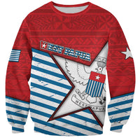 West Papua Morning Star Sweatshirt One People One Soul DT05 Unisex Red - Polynesian Pride