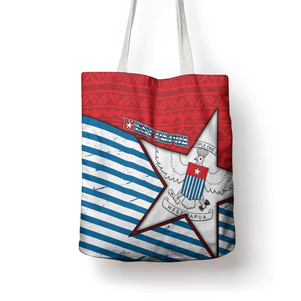 West Papua Morning Star Tote Bag One People One Soul - Polynesian Pride