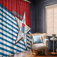 West Papua Morning Star Window Curtain One People One Soul DT05 - Polynesian Pride