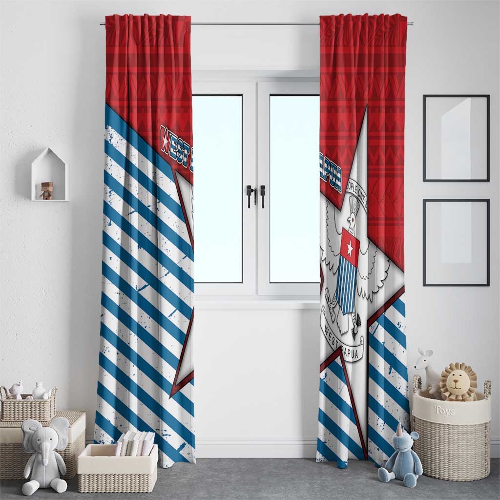 West Papua Morning Star Window Curtain One People One Soul DT05 - Polynesian Pride