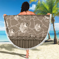 Hawaii Christmas In July Beach Blanket Beige Mele Kalikimaka Sea Animals DT05 - Polynesian Pride