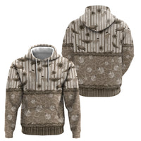 Hawaii Christmas In July Hoodie Beige Mele Kalikimaka Sea Animals DT05 - Polynesian Pride