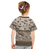 Hawaii Christmas In July Kid T Shirt Beige Mele Kalikimaka Sea Animals DT05 - Polynesian Pride