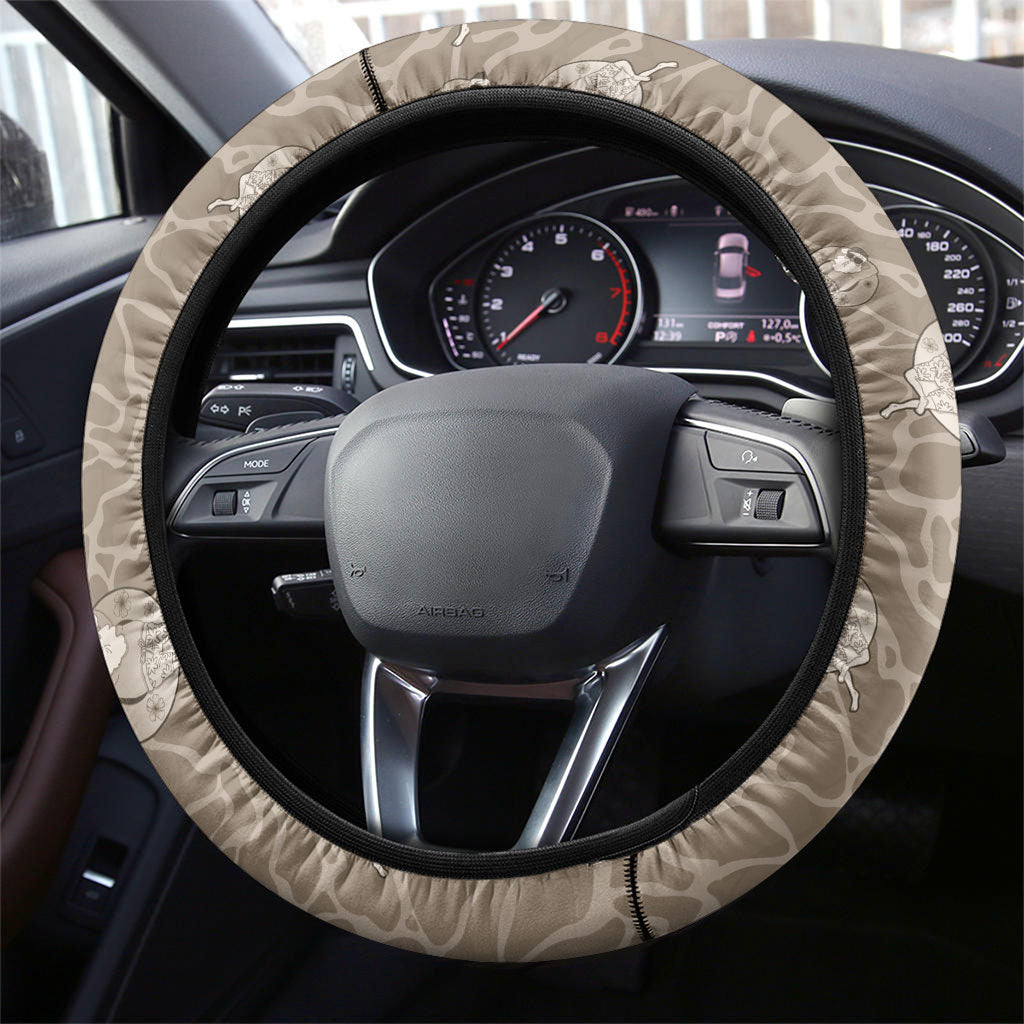Hawaii Christmas In July Steering Wheel Cover Beige Mele Kalikimaka Sea Animals DT05 - Polynesian Pride