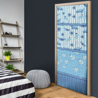 Hawaii Christmas In July Door Cover Sky Blue Mele Kalikimaka Sea Animals DT05 - Polynesian Pride