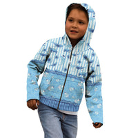 Hawaii Christmas In July Kid Hoodie Sky Blue Mele Kalikimaka Sea Animals DT05 - Polynesian Pride