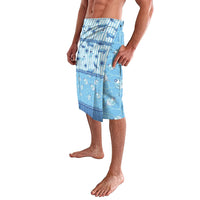Hawaii Christmas In July Lavalava Sky Blue Mele Kalikimaka Sea Animals