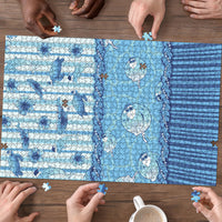 Hawaii Christmas In July Puzzle Sky Blue Mele Kalikimaka Sea Animals