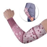 Hawaii Christmas In July Arm Sleeves Dusty Pink Mele Kalikimaka Sea Animals DT05 Set of 2 Pink - Polynesian Pride
