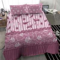 Hawaii Christmas In July Bedding Set Dusty Pink Mele Kalikimaka Sea Animals DT05 - Polynesian Pride