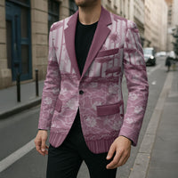 Hawaii Christmas In July Blazer Dusty Pink Mele Kalikimaka Sea Animals