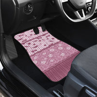 Hawaii Christmas In July Car Mats Dusty Pink Mele Kalikimaka Sea Animals