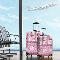 Hawaii Christmas In July Luggage Cover Dusty Pink Mele Kalikimaka Sea Animals DT05 - Polynesian Pride