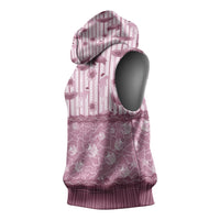 Hawaii Christmas In July Sleeveless Hoodie Dusty Pink Mele Kalikimaka Sea Animals DT05 - Polynesian Pride