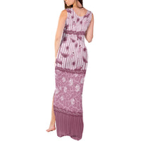 Hawaii Christmas In July Tank Maxi Dress Dusty Pink Mele Kalikimaka Sea Animals DT05 - Polynesian Pride