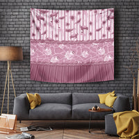 Hawaii Christmas In July Tapestry Dusty Pink Mele Kalikimaka Sea Animals