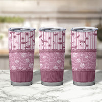 Hawaii Christmas In July Tumbler Cup Dusty Pink Mele Kalikimaka Sea Animals DT05 - Polynesian Pride