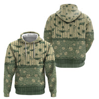 Hawaii Christmas In July Hoodie Olive Green Mele Kalikimaka Sea Animals DT05 - Polynesian Pride