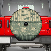 Hawaii Christmas In July Spare Tire Cover Olive Green Mele Kalikimaka Sea Animals DT05 - Polynesian Pride