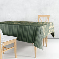 Hawaii Christmas In July Tablecloth Olive Green Mele Kalikimaka Sea Animals