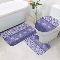 Hawaii Christmas In July Bathroom Set Amethyst Purple Mele Kalikimaka Sea Animals
