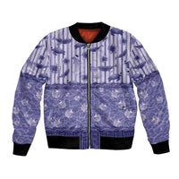 Hawaii Christmas In July Bomber Jacket Amethyst Purple Mele Kalikimaka Sea Animals