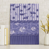 Hawaii Christmas In July Canvas Wall Art Amethyst Purple Mele Kalikimaka Sea Animals DT05 Without Frame Purple - Polynesian Pride