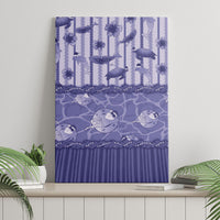 Hawaii Christmas In July Canvas Wall Art Amethyst Purple Mele Kalikimaka Sea Animals DT05 - Polynesian Pride