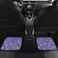 Hawaii Christmas In July Car Mats Amethyst Purple Mele Kalikimaka Sea Animals DT05 Set 2pcs - Back Purple - Polynesian Pride