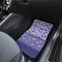 Hawaii Christmas In July Car Mats Amethyst Purple Mele Kalikimaka Sea Animals DT05 - Polynesian Pride