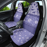 Hawaii Christmas In July Car Seat Cover Amethyst Purple Mele Kalikimaka Sea Animals DT05 - Polynesian Pride