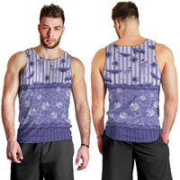 Hawaii Christmas In July Men Tank Top Amethyst Purple Mele Kalikimaka Sea Animals DT05 - Polynesian Pride