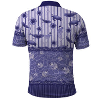 Hawaii Christmas In July Polo Shirt Amethyst Purple Mele Kalikimaka Sea Animals DT05 - Polynesian Pride