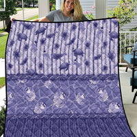 Hawaii Christmas In July Quilt Amethyst Purple Mele Kalikimaka Sea Animals