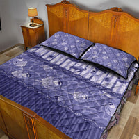 Hawaii Christmas In July Quilt Bed Set Amethyst Purple Mele Kalikimaka Sea Animals DT05 - Polynesian Pride