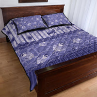 Hawaii Christmas In July Quilt Bed Set Amethyst Purple Mele Kalikimaka Sea Animals DT05 - Polynesian Pride