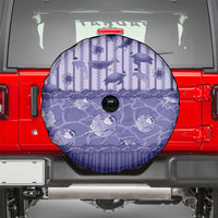 Hawaii Christmas In July Spare Tire Cover Amethyst Purple Mele Kalikimaka Sea Animals DT05 - Polynesian Pride