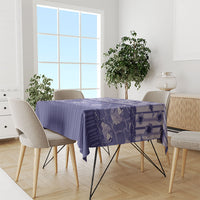 Hawaii Christmas In July Tablecloth Amethyst Purple Mele Kalikimaka Sea Animals