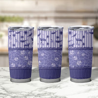 Hawaii Christmas In July Tumbler Cup Amethyst Purple Mele Kalikimaka Sea Animals DT05 - Polynesian Pride