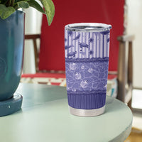 Hawaii Christmas In July Tumbler Cup Amethyst Purple Mele Kalikimaka Sea Animals DT05 - Polynesian Pride