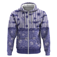 Hawaii Christmas In July Zip Hoodie Amethyst Purple Mele Kalikimaka Sea Animals DT05 Zip Hoodie Purple - Polynesian Pride