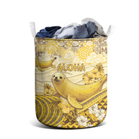 Hawaii Banana Seal Laundry Basket Ilio Holo I Ka Uaua Aloha DT05 - Polynesian Pride
